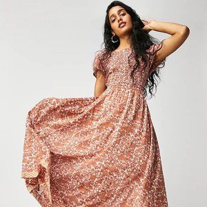 Free People Ultraviolet Maxi Dress in Tea Combo